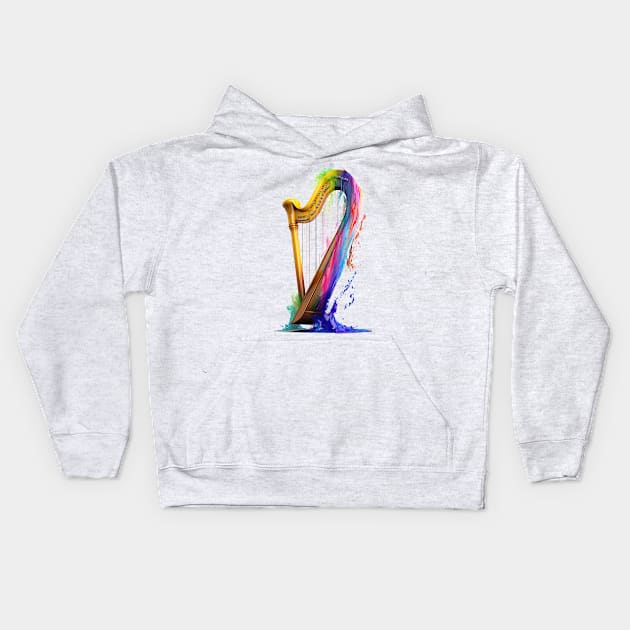 Harp Kids Hoodie by Urban Archeology Shop Gallery